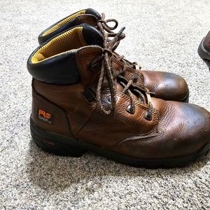 Timberland PRO TiTAN Men's Brown Composite Safety-Toe 6" Work Boot Size 9.5M